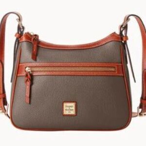 Dooney and Bourke PEBBLE GRAIN PRESLEY Crossbody- ELEPHANT